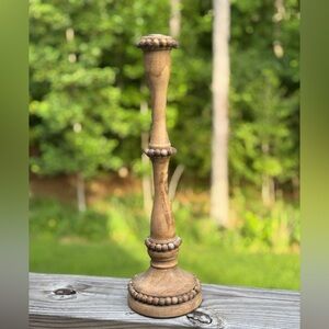 Rustic Wooden Candle Holder